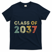 Vintage Class Of 2037 Graduation Senior 2037 T-Shirt - Navy