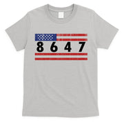 Anti Trump Impeach 47 8647 47th President US Flag T-Shirt