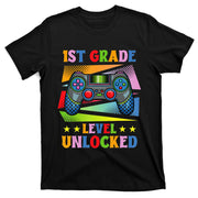 Back To School Video Gamer Level 1St Grade Unlocked T-Shirt