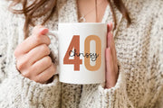 40th Birthday Mug 40th Birthday Gift Funny 40th Birthday Gift Idea Coffee Cup Born in 1982 Forty Licious 40 Years Old