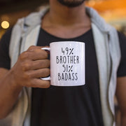 Brother Gifts Brother Christmas Gift Brother Coffee Mug Brother Birthday Gift Gift for Brother Badass Brother Bro Gift Funny Gag Gift