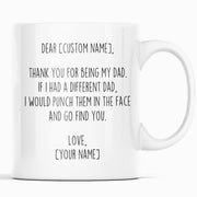 Dad Gifts Personalized Custom Name Mug Gifts for Dad Funny Dad Gift Idea Fathers Day Gift Birthday Dad Christmas Best Dad Gift Best Dad Mug