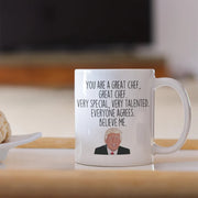 Funny Chef Gift Chef Trump Mug Gift for Chef Chef Gift Idea Funny Gag Gift for Women Coffee Mug Chef Gift for Men Chef Birthday Gift