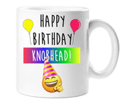 Happy Birthday Knob Head Mug Ceramic Novelty Present Gift Cup Present