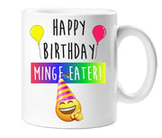 Happy Birthday Minge Eater Mug Ceramic Novelty Present Gift Cup Present