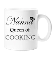 Nanna Mug Nanna Queen Of Cooking Mug Mothers Day Birthday Ceramic Gift Idea Cup