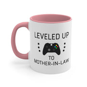 Personalized Mother Of The Bride Gifts Leveled Up To Mother-In-Law Coffee Mug Funny Mother In Law Gifts Mother-In-Law Gifts