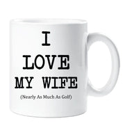 Shooting I Love My Wife Mug Nearly As Much As Shooting Cup Valentines Birthday Christmas Anniversary Husband Novelty Gift