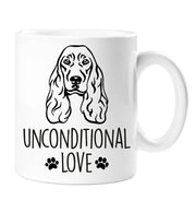 Spaniel Dog Mug Unconditional Love Pet cup Birthday Christmas Fathers Day