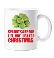 Sprouts Mug Christmas Funny Sprouts Are For Life Not Just Christmas Friend Present Birthday Christmas Ceramic Cup Gift