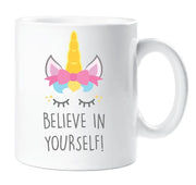 Unicorn Mug Believe In Yourself Mug Cup Gift Friend Birthday Present Daughter