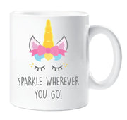 Unicorn Mug Sparkle Wherever You Go Mug Cup Gift Friend Birthday Present Daughter